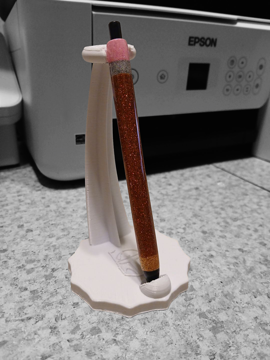 Pencil Pen / Glitter Pen / Personalization / Handmade / Refillable / Ink Gel