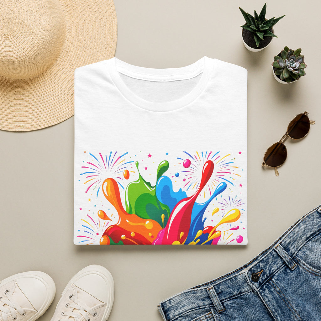T-Shirt — Colorful Paint Splash Autism Awareness Tee