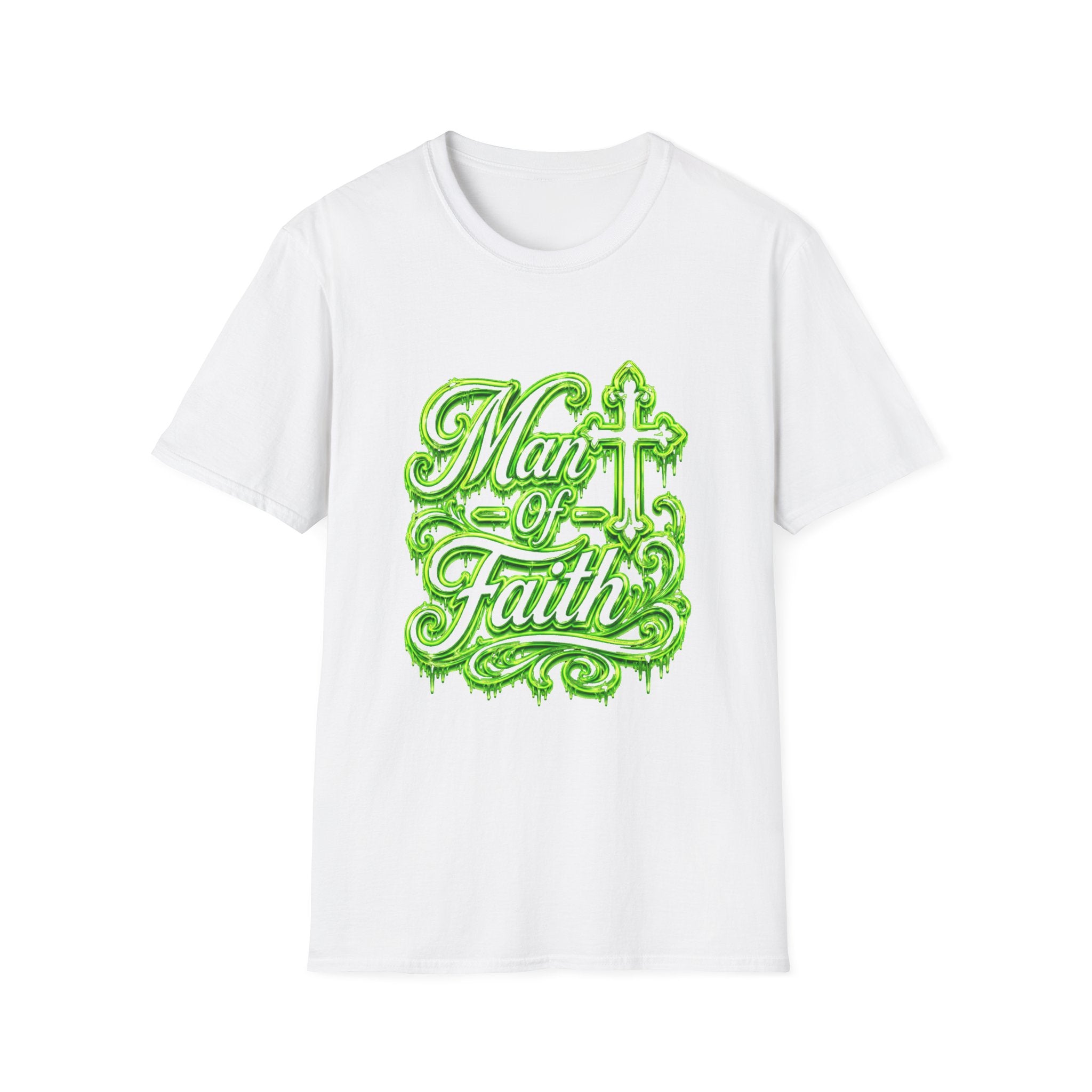 Man of Faith T‑Shirt — Christian Cross Faith Graphic Tee