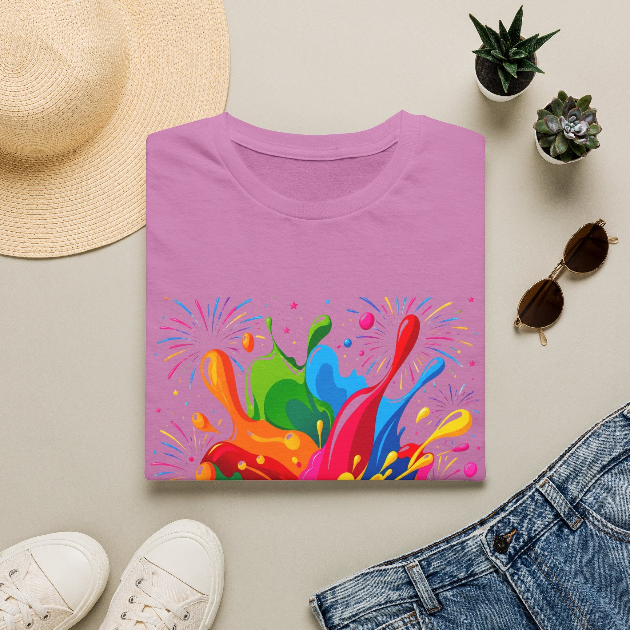 T-Shirt — Colorful Paint Splash Autism Awareness Tee