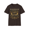 Built By God T-Shirt — Christian Faith Graphic Tee with Gold Crown Design