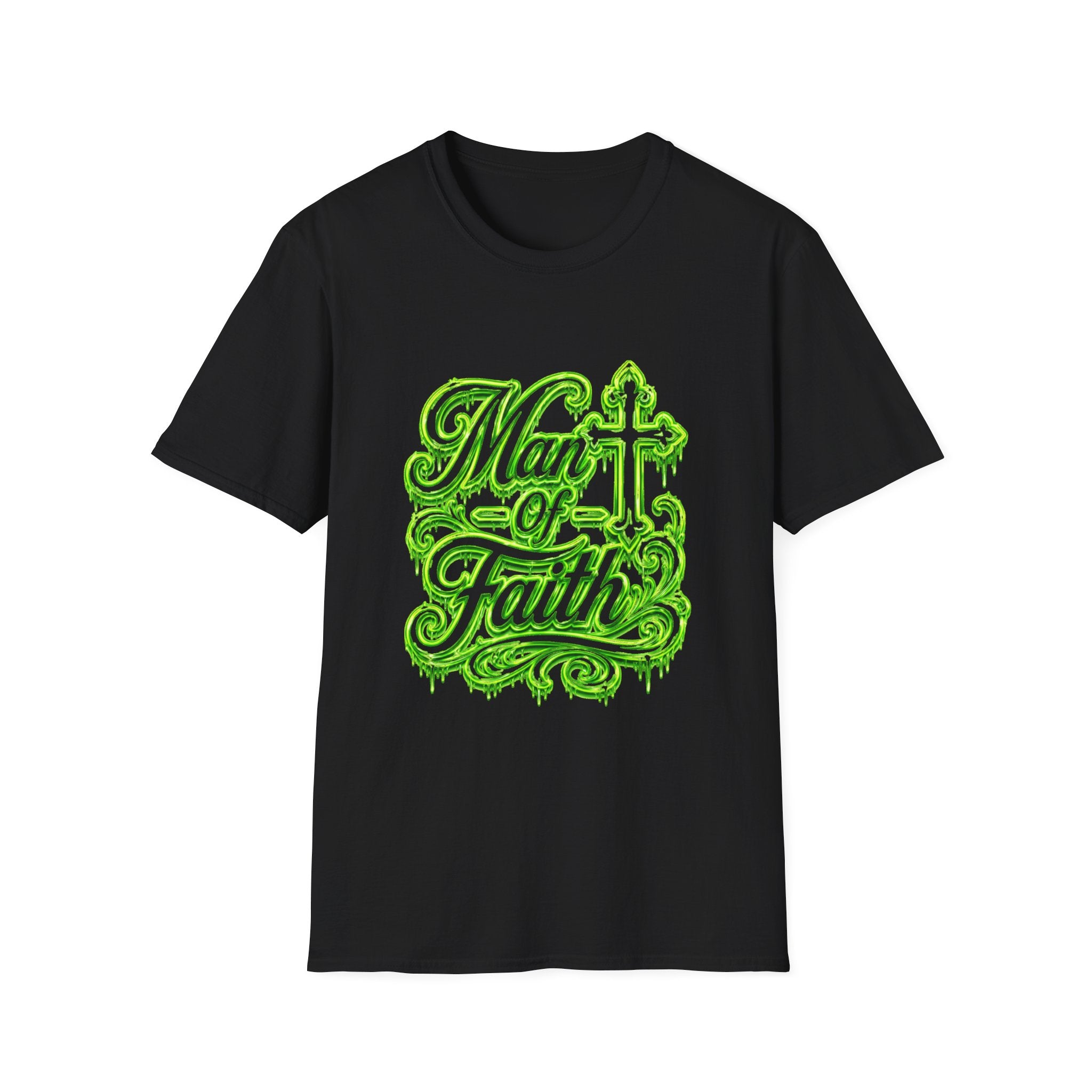 Man of Faith T‑Shirt — Christian Cross Faith Graphic Tee
