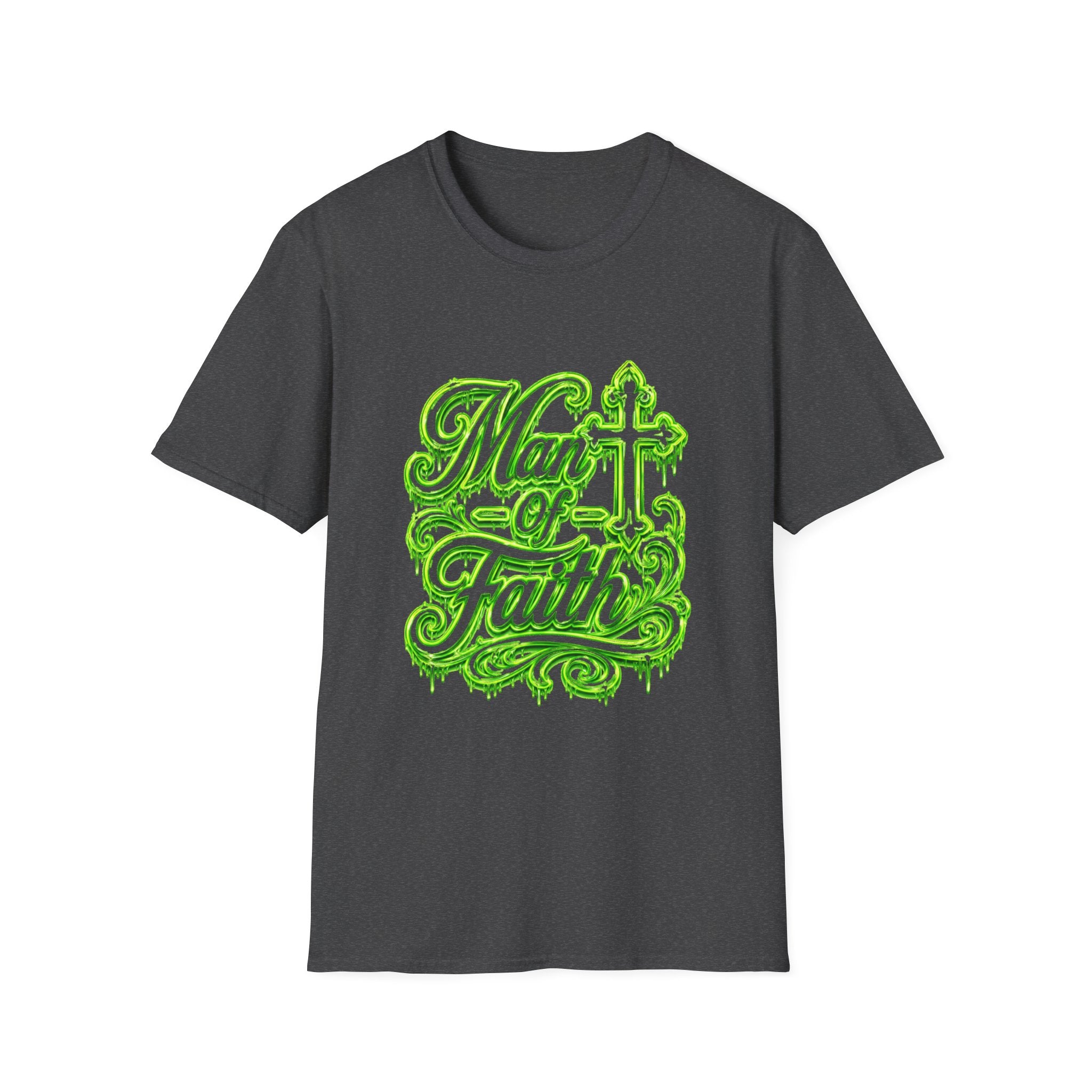 Man of Faith T‑Shirt — Christian Cross Faith Graphic Tee