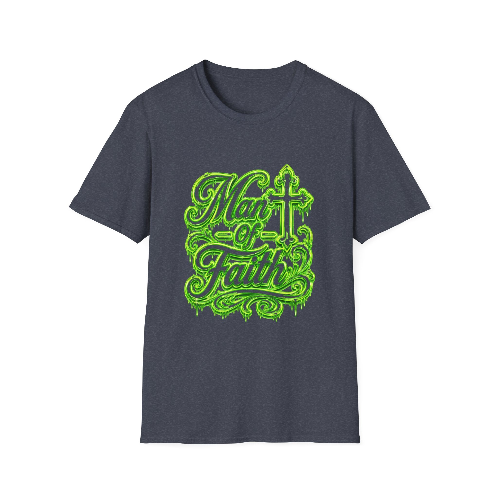 Man of Faith T‑Shirt — Christian Cross Faith Graphic Tee