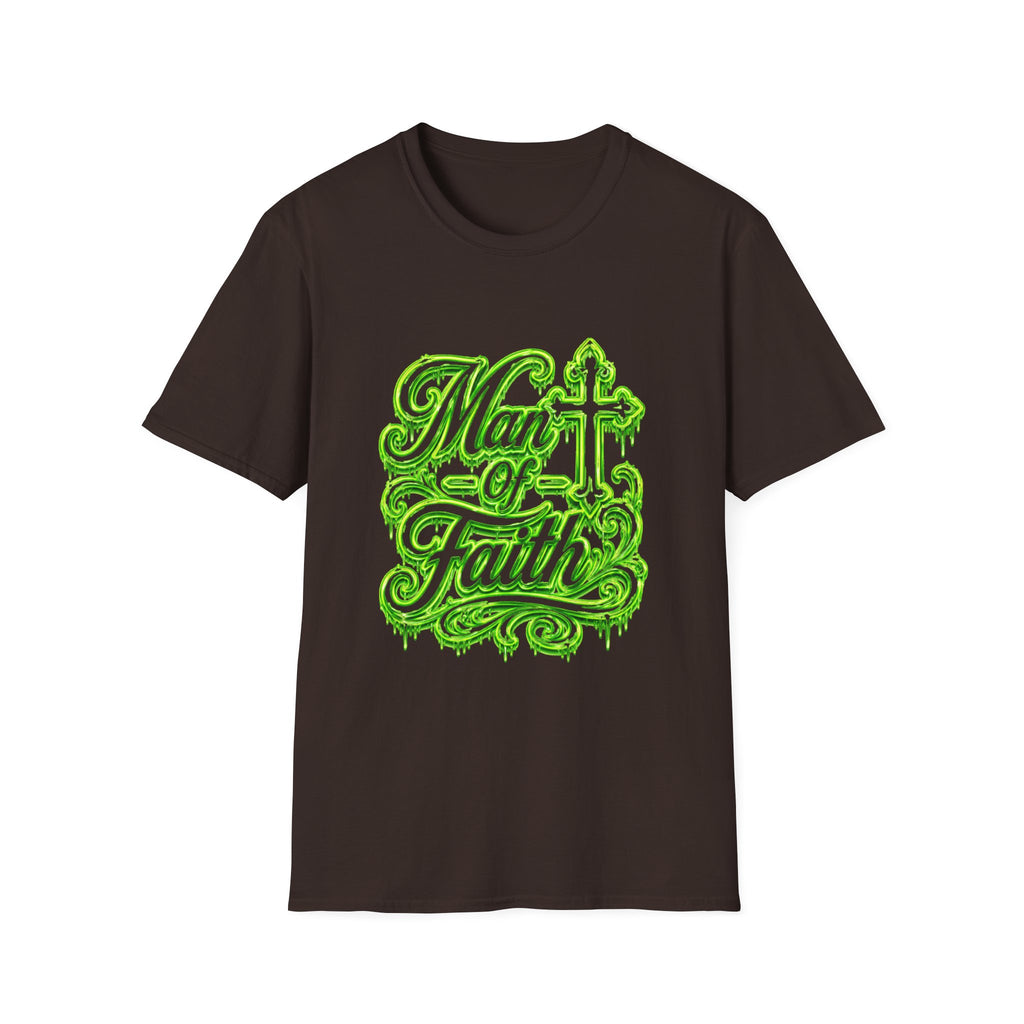 Man of Faith T‑Shirt — Christian Cross Faith Graphic Tee