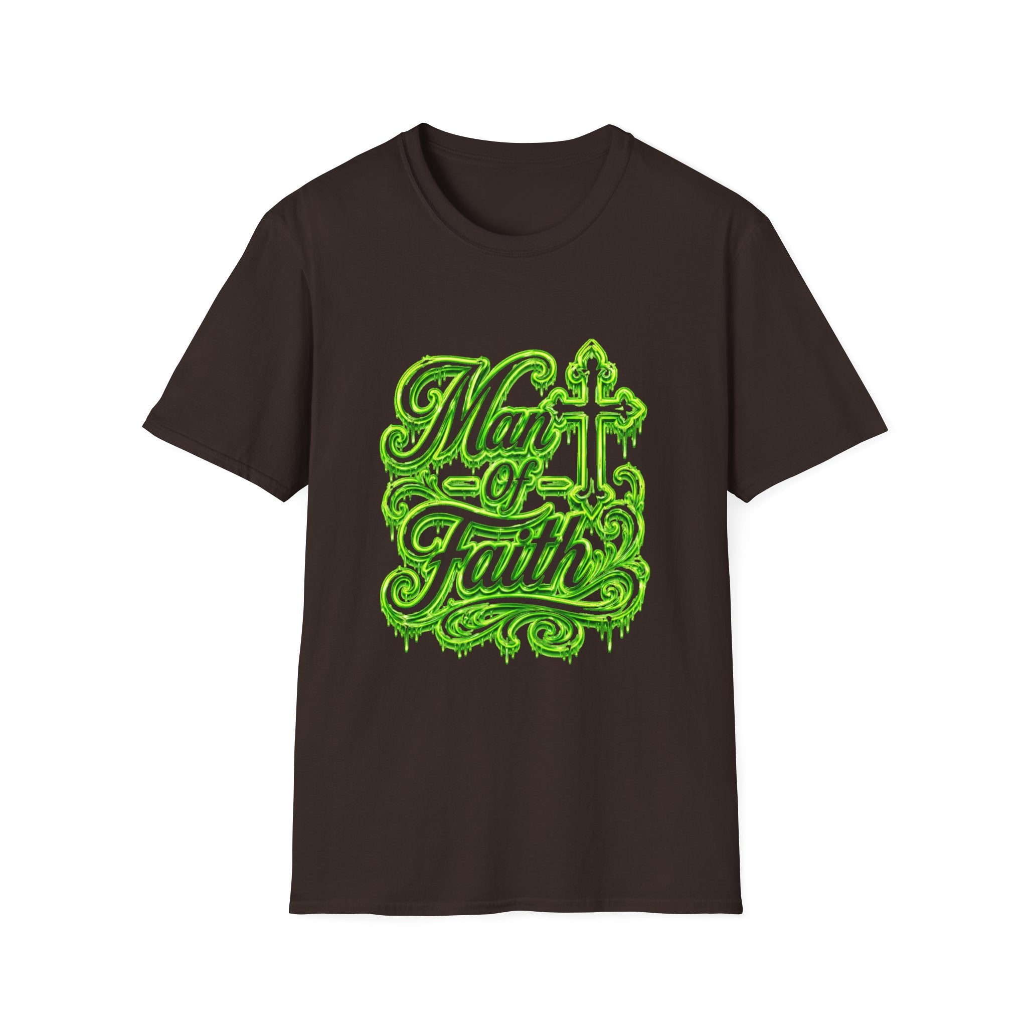 Man of Faith T‑Shirt — Christian Cross Faith Graphic Tee