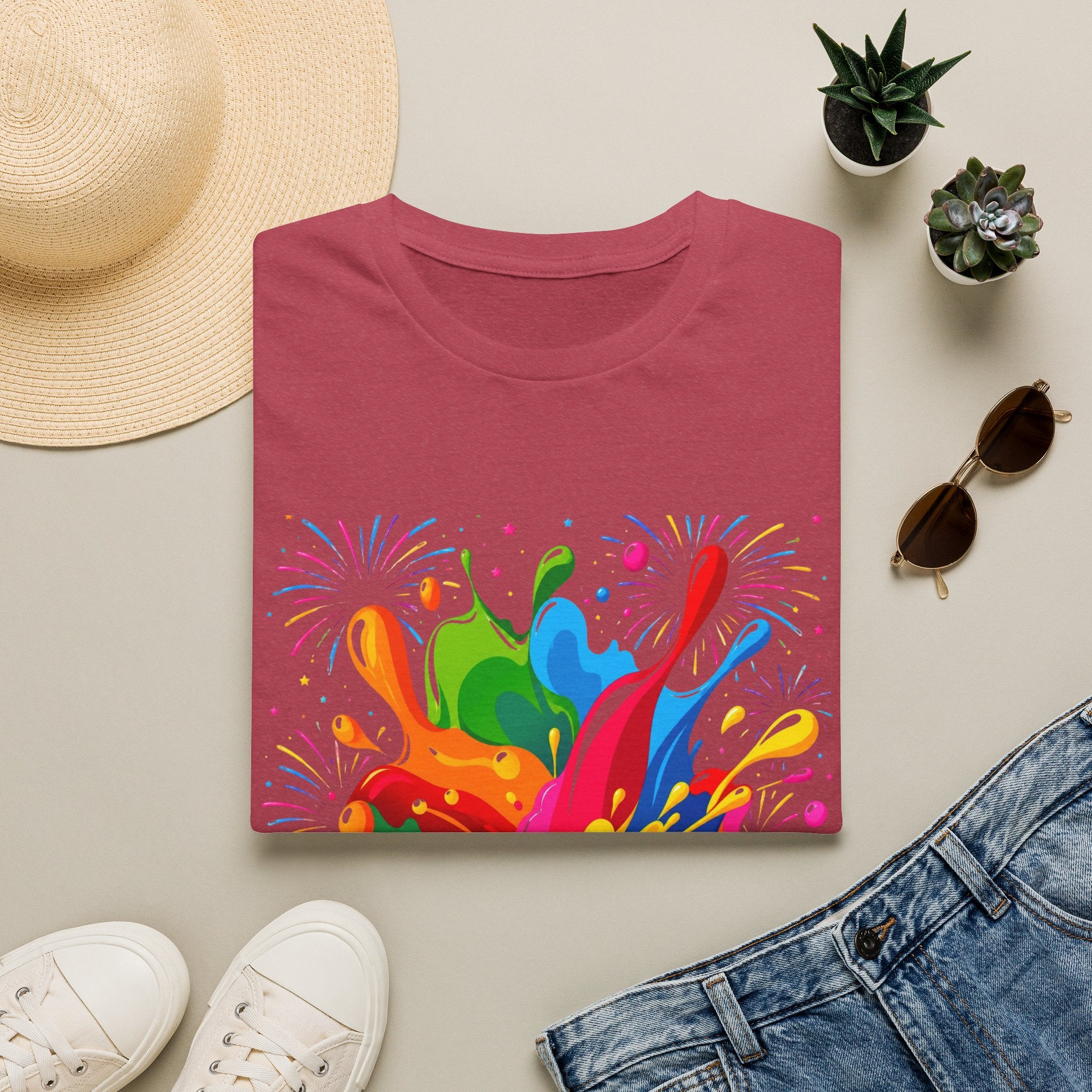 T-Shirt — Colorful Paint Splash Autism Awareness Tee